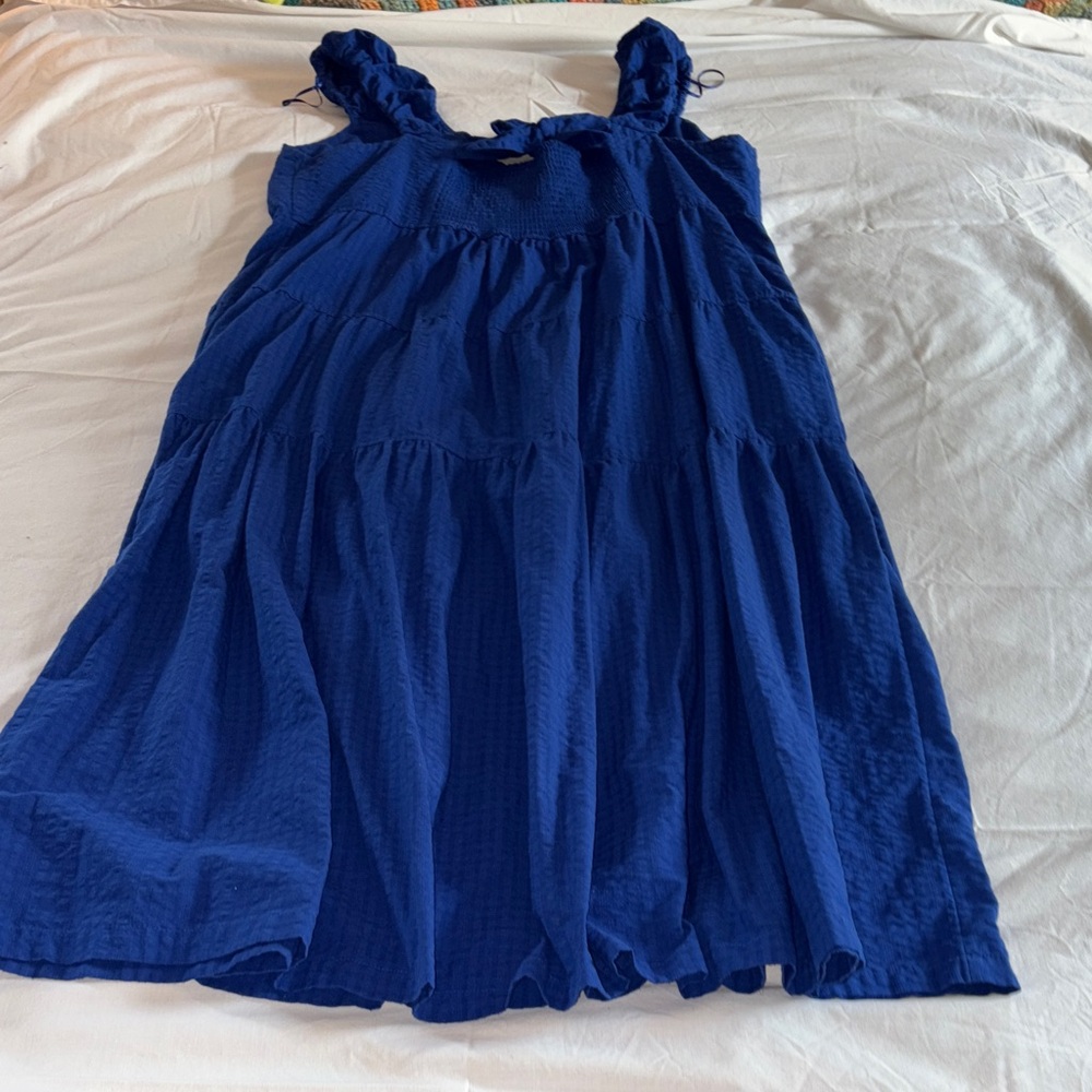 Old Navy Navy Blue Textured Top
